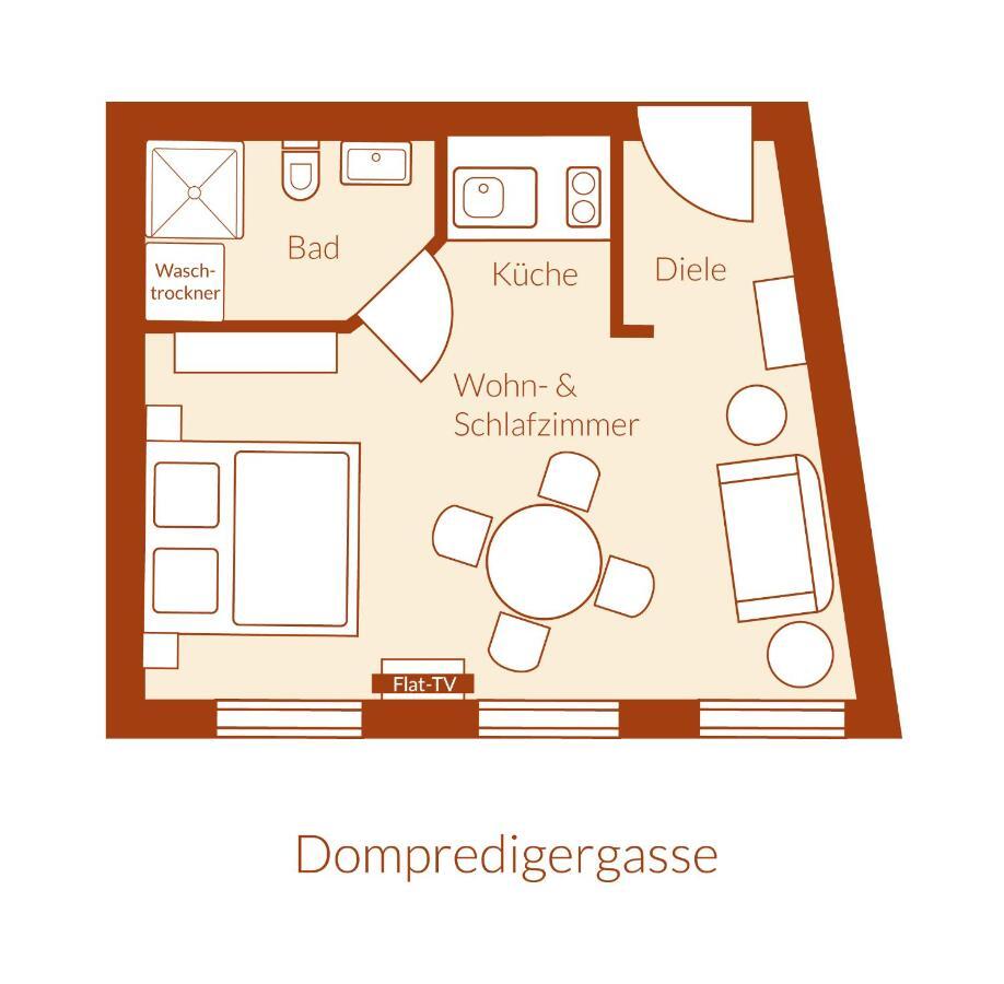 Apartment Dompredigergasse Naumburg  Bagian luar foto
